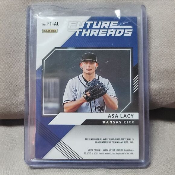 2021 Elite Extra Edition Asa Lacy Future Threads player-worn jersey patch card - Picture 4 of 9